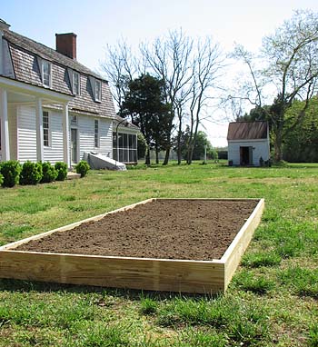 Raised vegetable garden