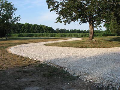 clam shell driveway